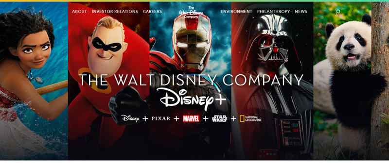 Web entretenimiento Walt Disney