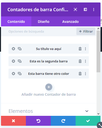 Configurar skill bar o contadores de barra