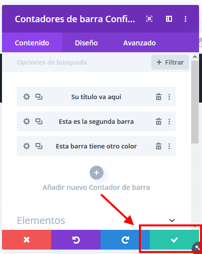 Guardar cambios skill bar o contadores de barra múltiple