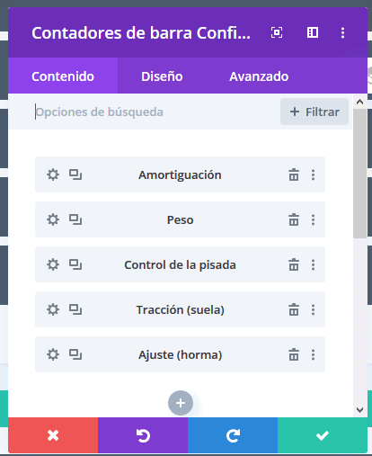 Skill bar producto WooCommerce