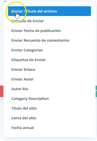 Usar contenido dinámico Divi Builder