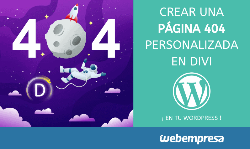 Crear una página 404 personalizada en Divi