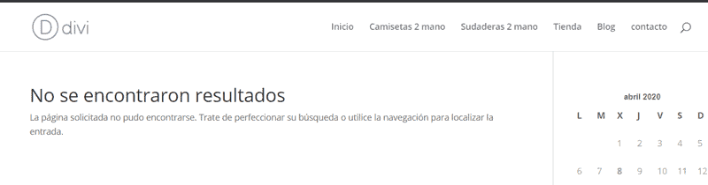 Resultado 404