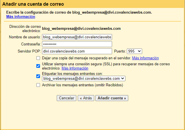 Cómo configurar un email corporativo en Gmail