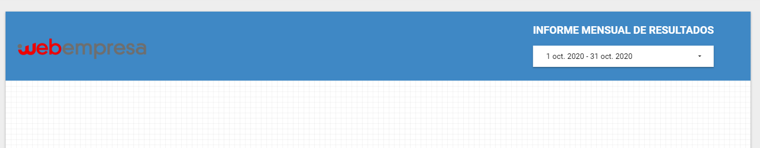 Cabecera Informe Google Data Estudio