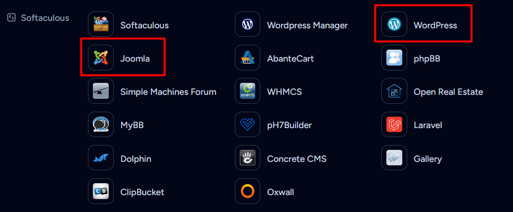 softaculous wepanel