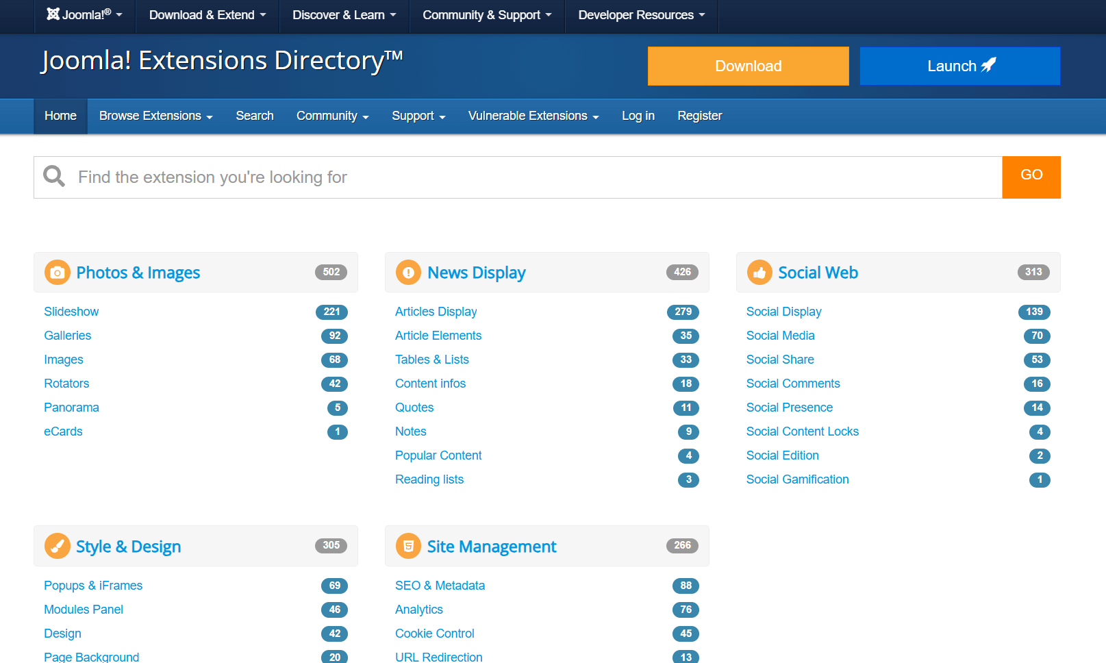 extensiones joomla