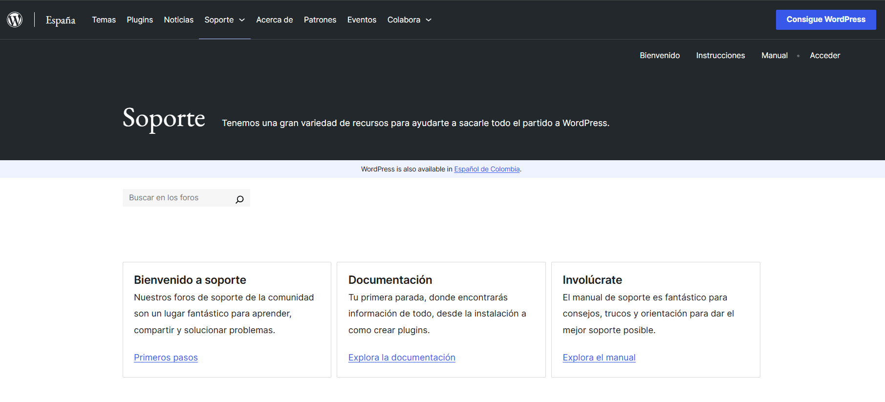 soporte wordpress