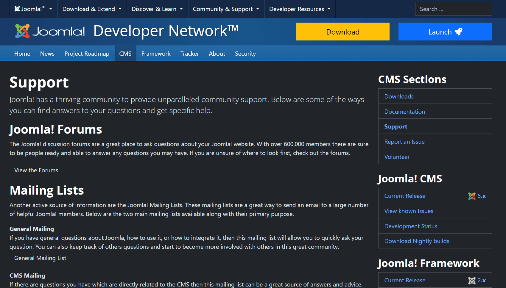 soporte joomla 