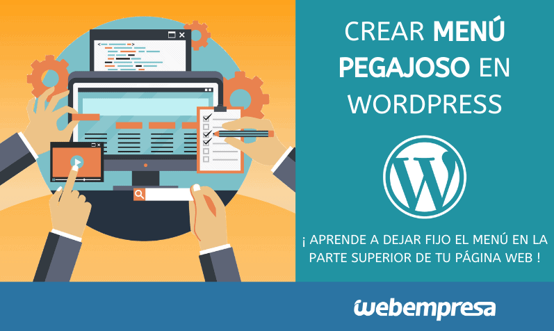 Crear menú pegajoso en WordPress