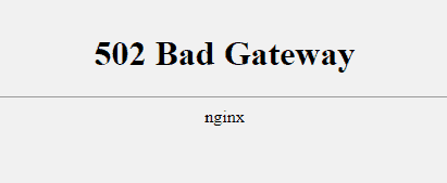 Error 502