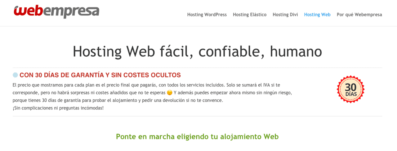 Hosting web