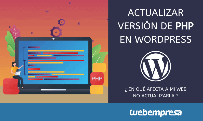 Actualizar versión de PHP WordPress