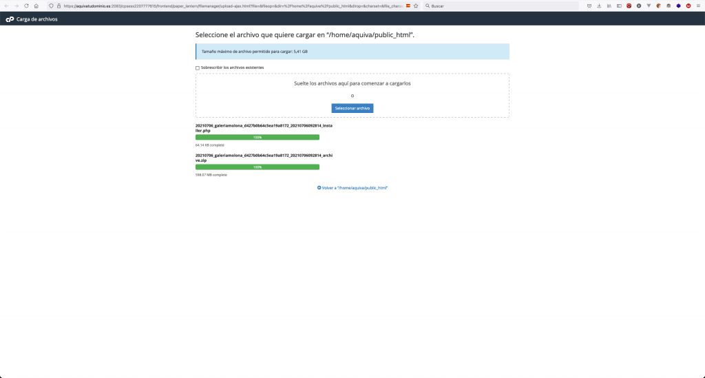 Subir WordPress con Duplicator