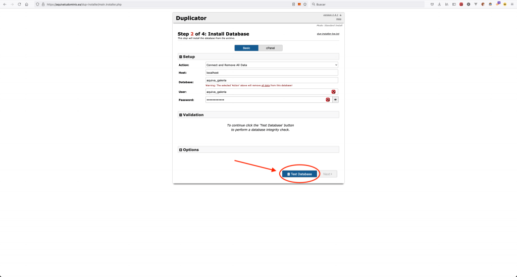 Subir WordPress con Duplicator