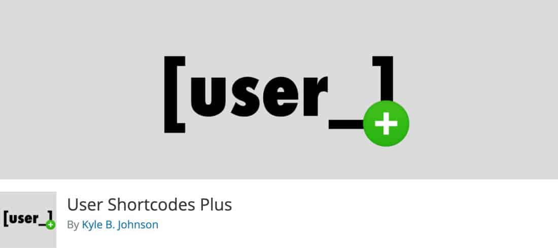 Plugin User Shortcodes Plus