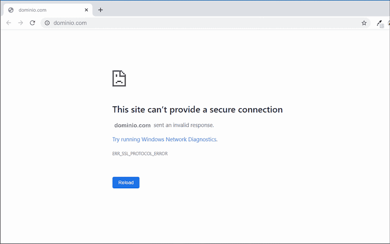 error err_ssl_protocol_error