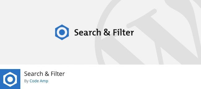 Plugin search filter