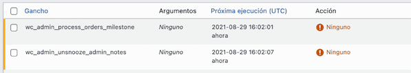 wp-control eventos sin acción