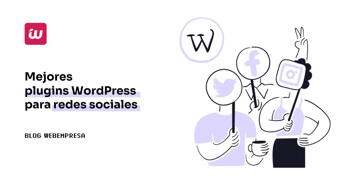 Imagen destacada - Mejores plugins WordPress para redes sociales
