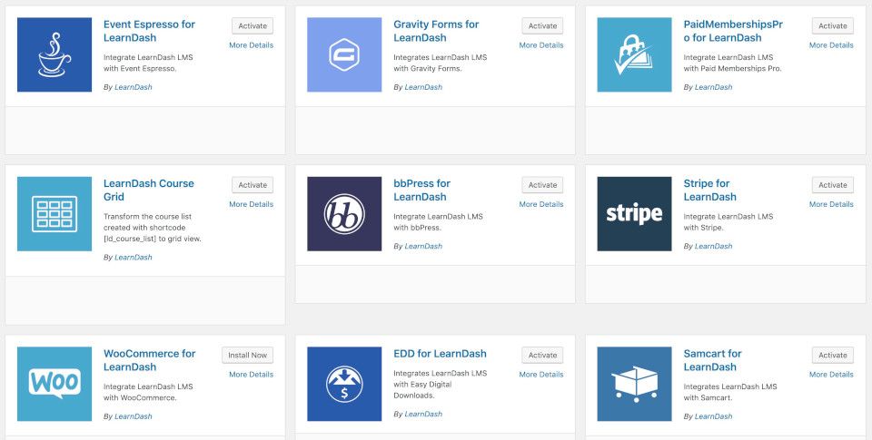 Complementos para LearnDash