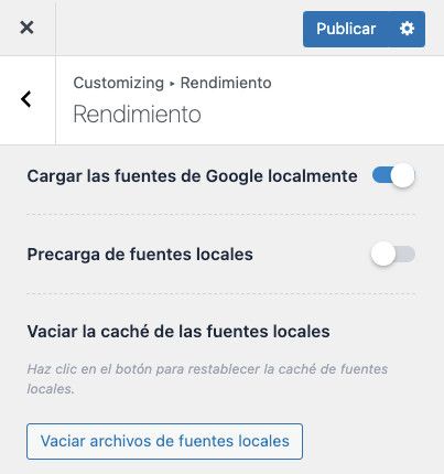 Precaga de fuentes de Google