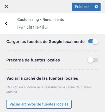 Precaga de fuentes de Google