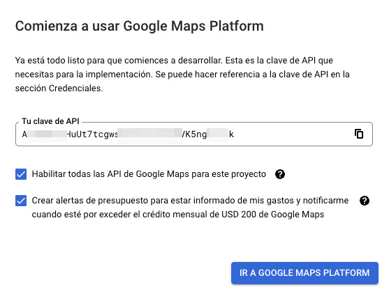 Código API Maps Embed API