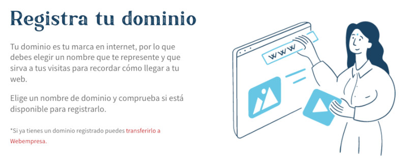 Comprar un dominio en Webempresa