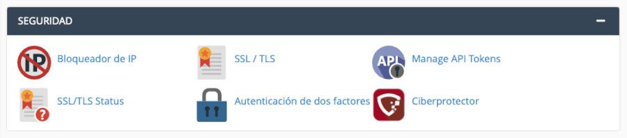 cPanel - Seguridad