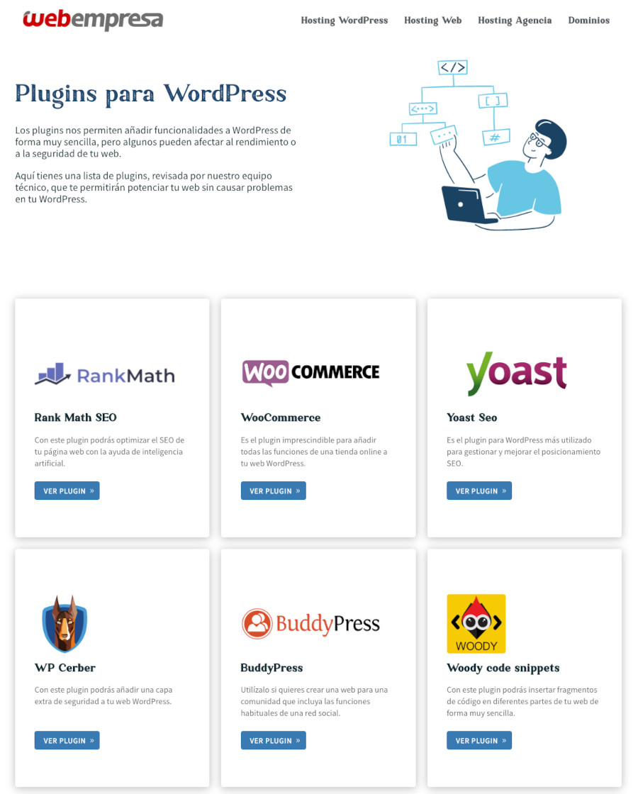 Directorio de plugins para WordPress de Webempresa