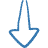 flecha-abajo-azul-48
