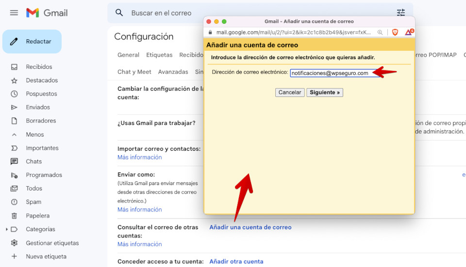 Correo sales gmail buzon