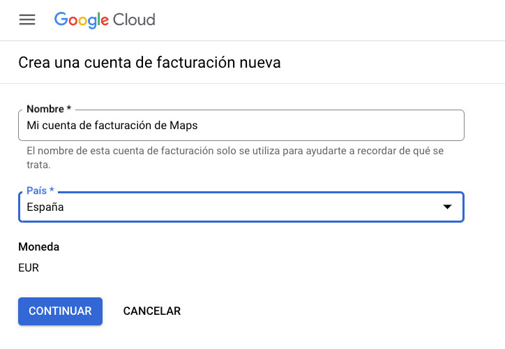 Datos de facturación en Google Cloud