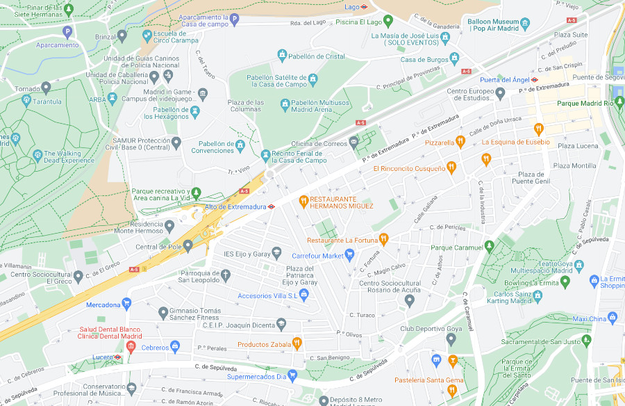 Google Maps: Lugares cercanos