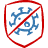 escudo con virus tachado