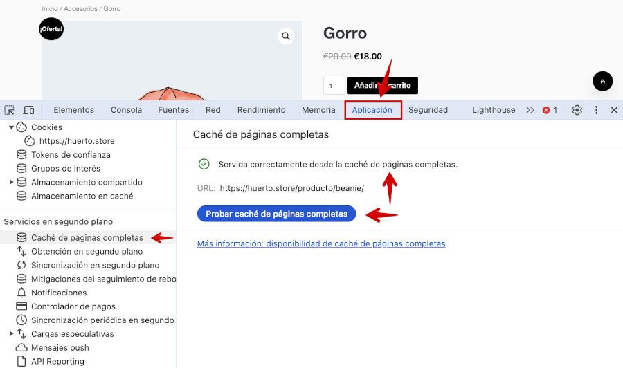 Inspector Google Chrome: Aplicación