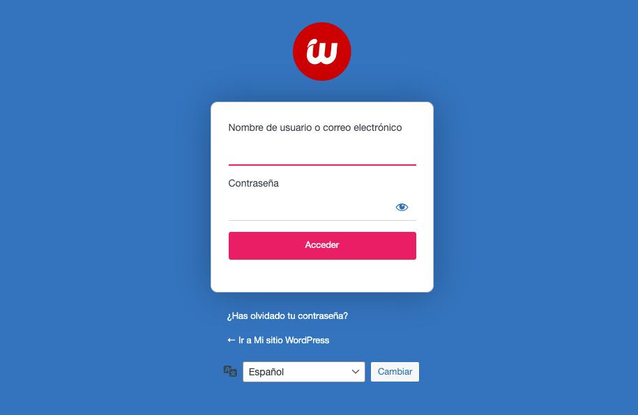 Login personalizado