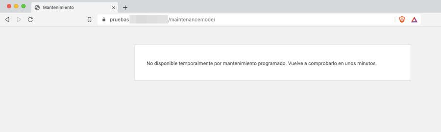 Aviso del archivo maintenance.php