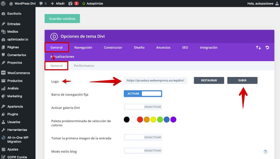 Cómo cambiar logo en WordPress - Webempresa