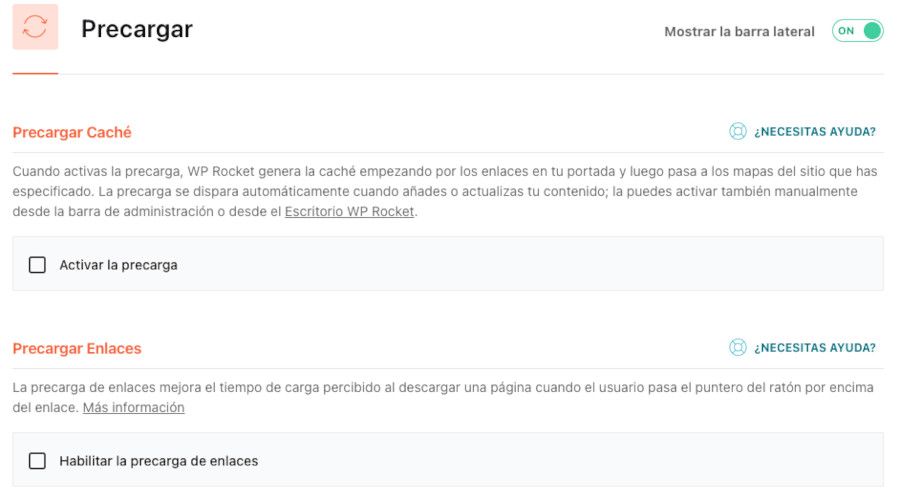 Optimizar precarga WP Rocket