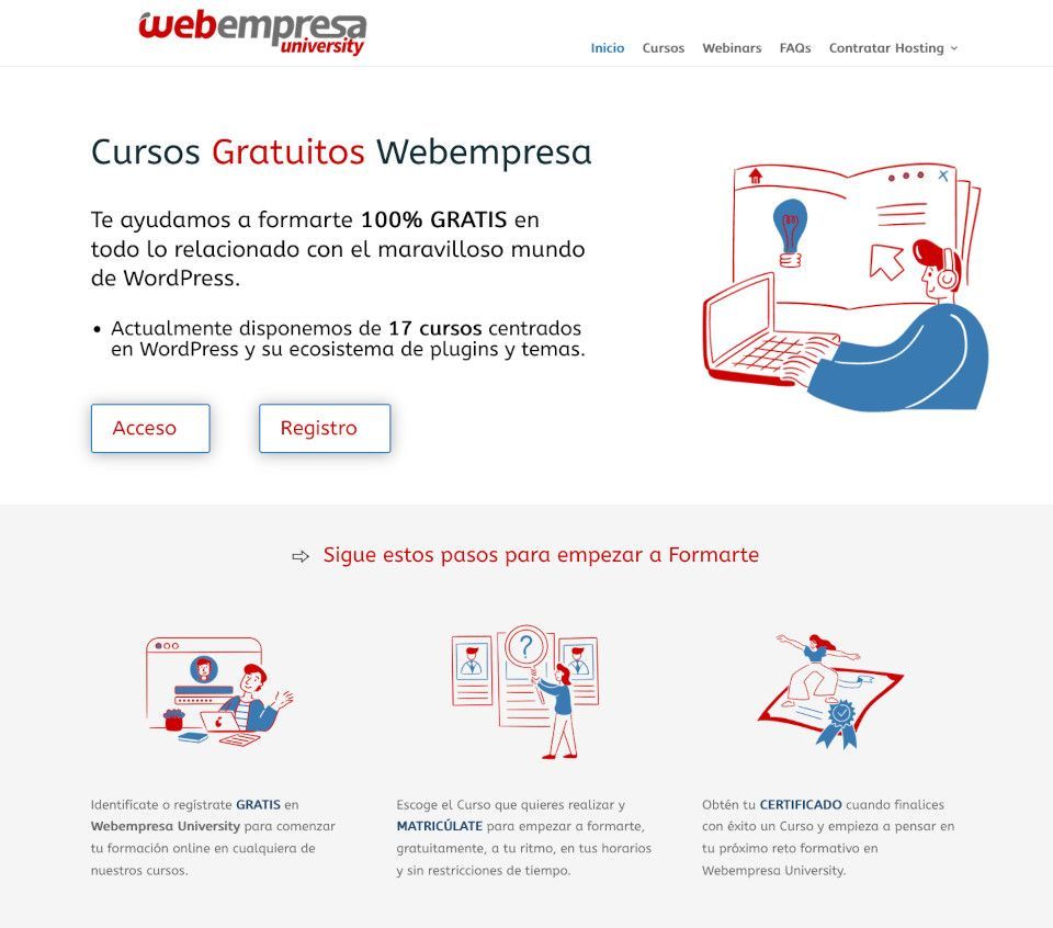 Plataforma de eLearning de Webempresa
