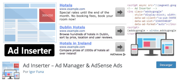 Plugin Ad Inserter – Ad Manager & AdSense Ads