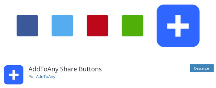 Plugin AddToAny Share Buttons