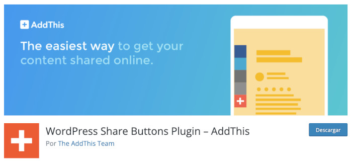 WordPress Share Buttons Plugin – AddThis