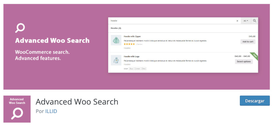 Plugin Advanced Woo Search