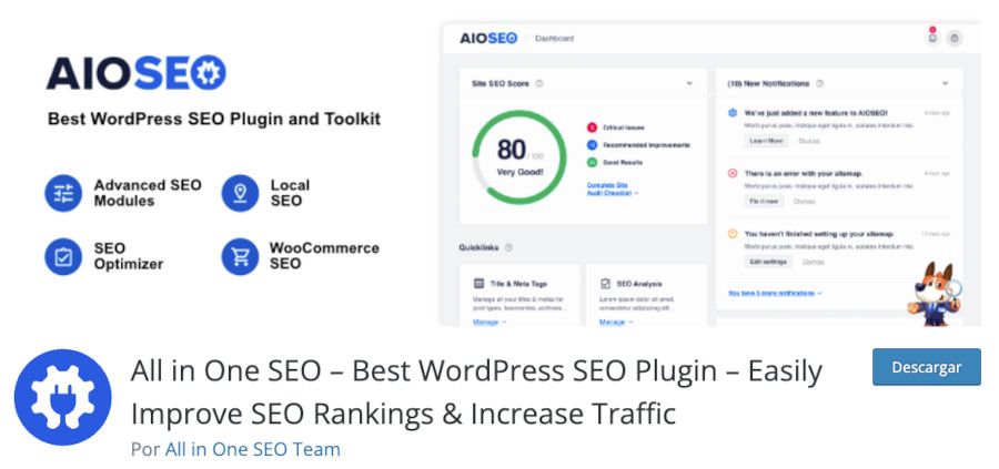 Plugin All in One SEO
