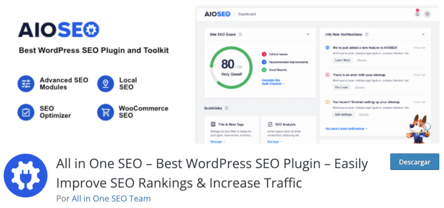 Plugin All in One SEO