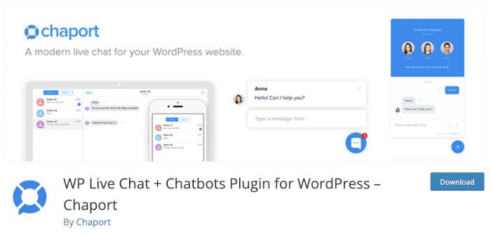 WP Live Chat + Chatbots Plugin for WordPress – Chapor