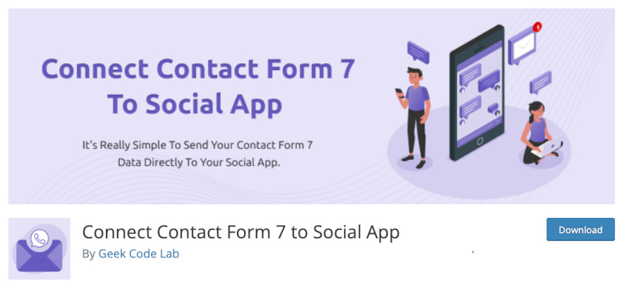 Plugin Connect Contact Form 7 to Social App